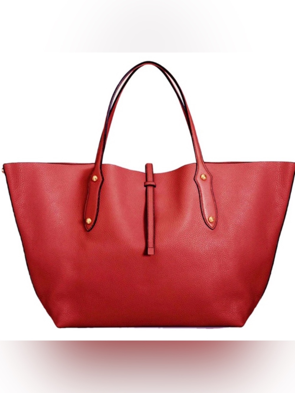 Large Isabella Tote Berry Italian Leather Handbag Purse Designer Shoulder Bag
